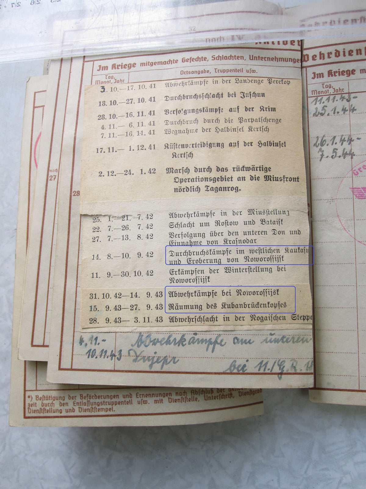 Wehrpaß / Soldbuch Bamberg Panzervernichter