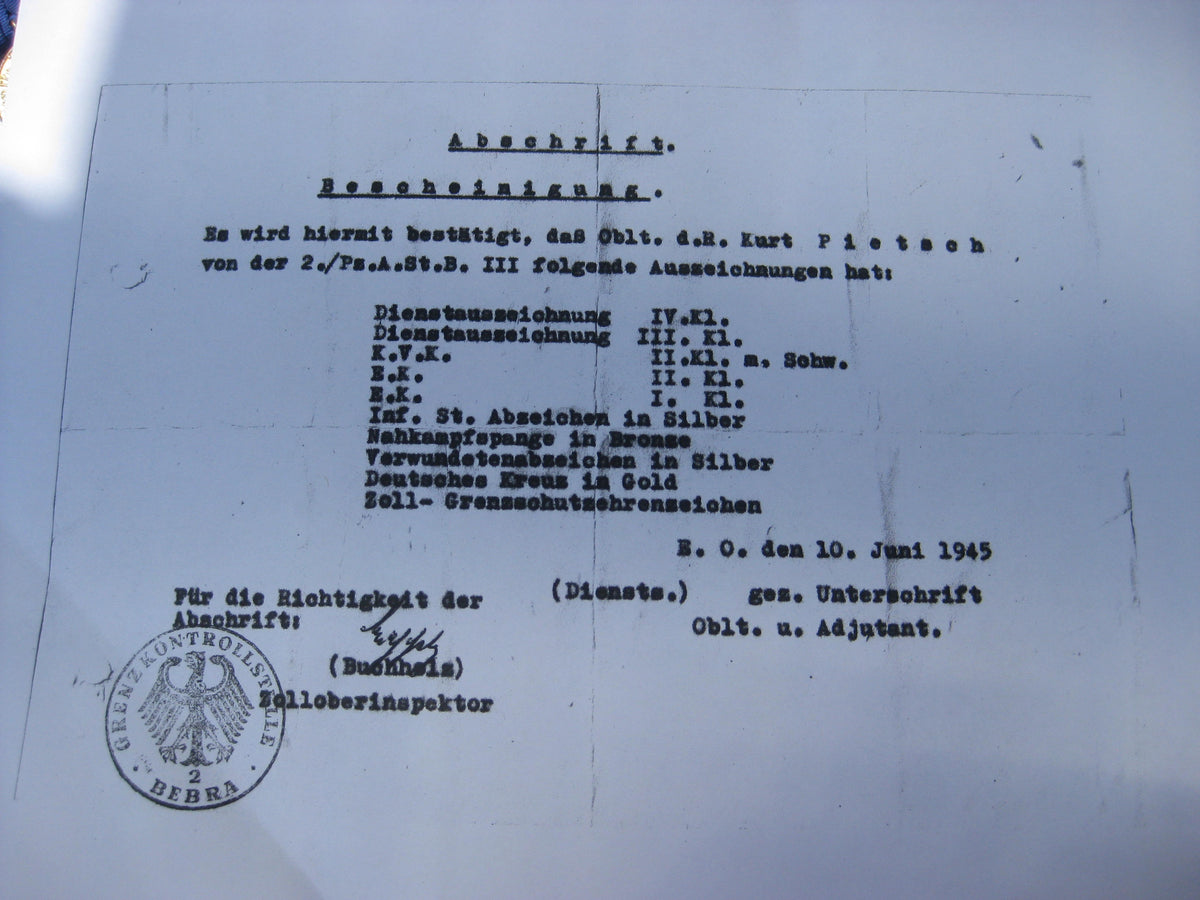 H.W.    2er Ordensspange Dienstauszeichnung der Wehrmacht für 4 Jahre &amp; 12 Jahre