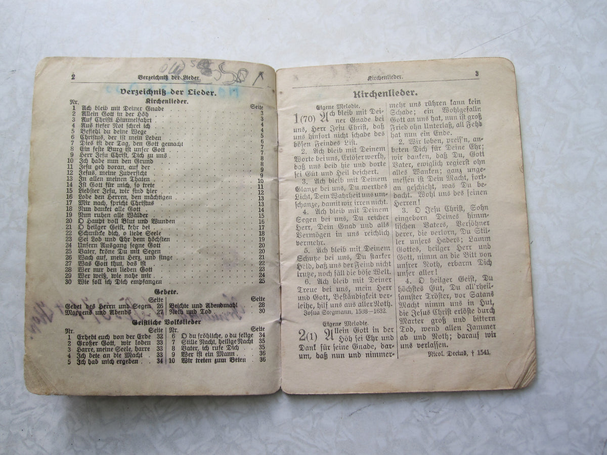 Buch evangelisches Feldgesangbuch 1.Weltkrieg