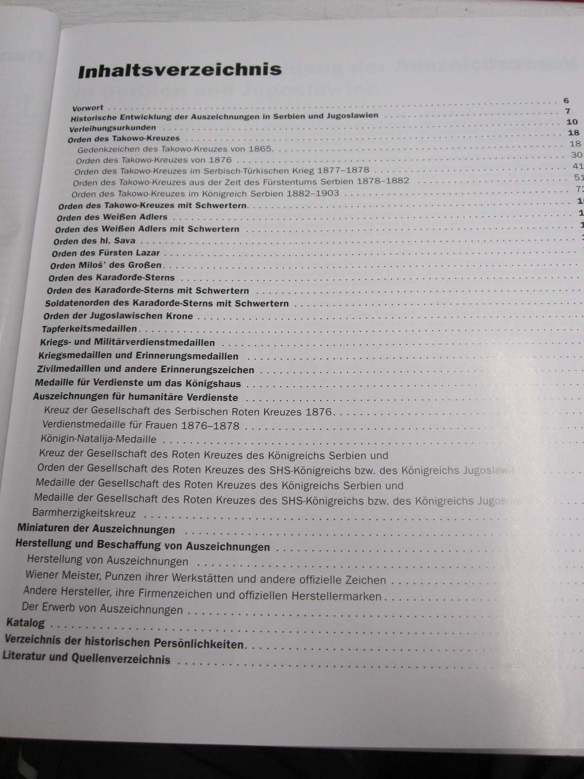 Buch Serbische und jugoslawische Orden und Ehrenzeichen von 1859 bis 1941