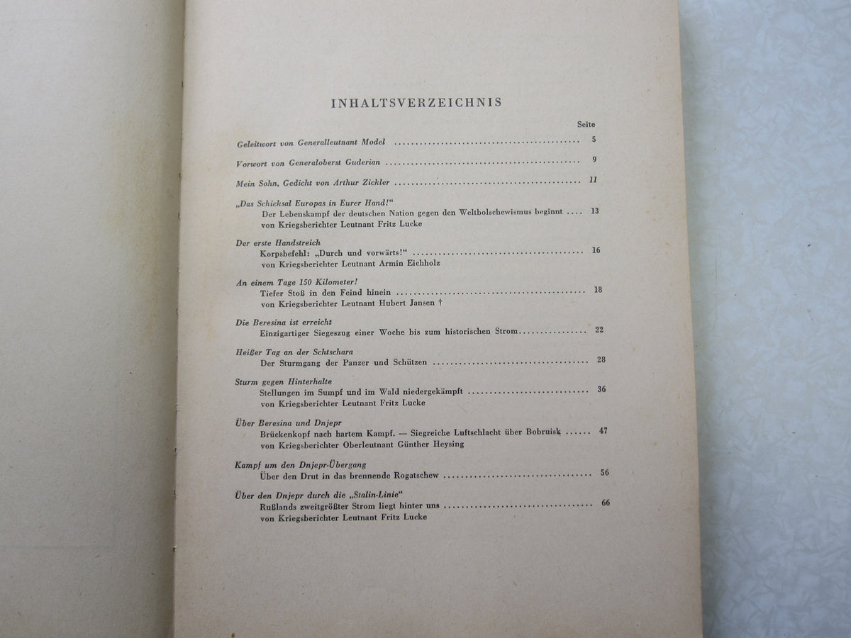 Buch Panzerkeil im Osten / Panzertruppe
