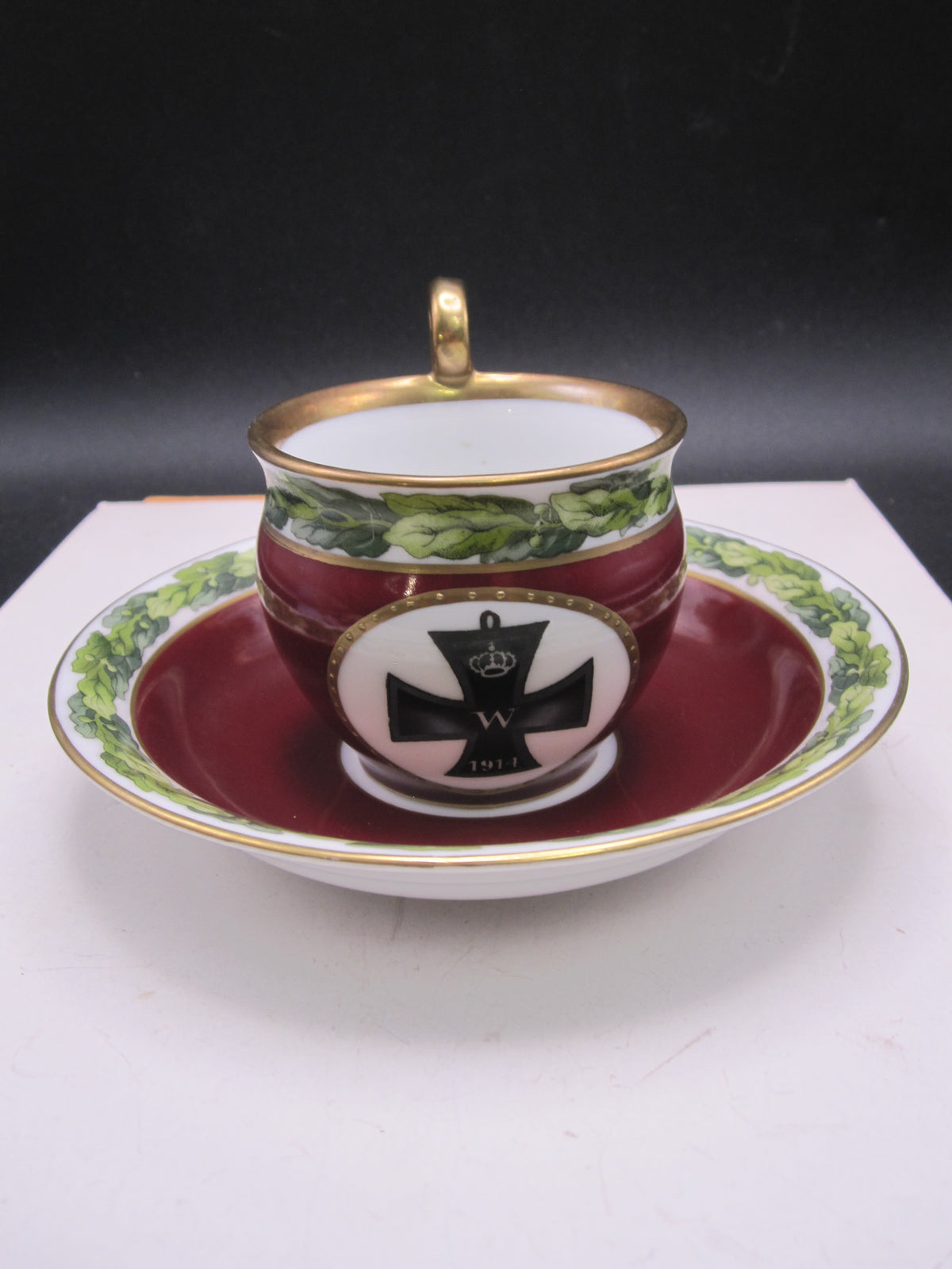 Sammeltasse Sammlertasse mit Eisernem Kreuz 1914 Porzellantasse