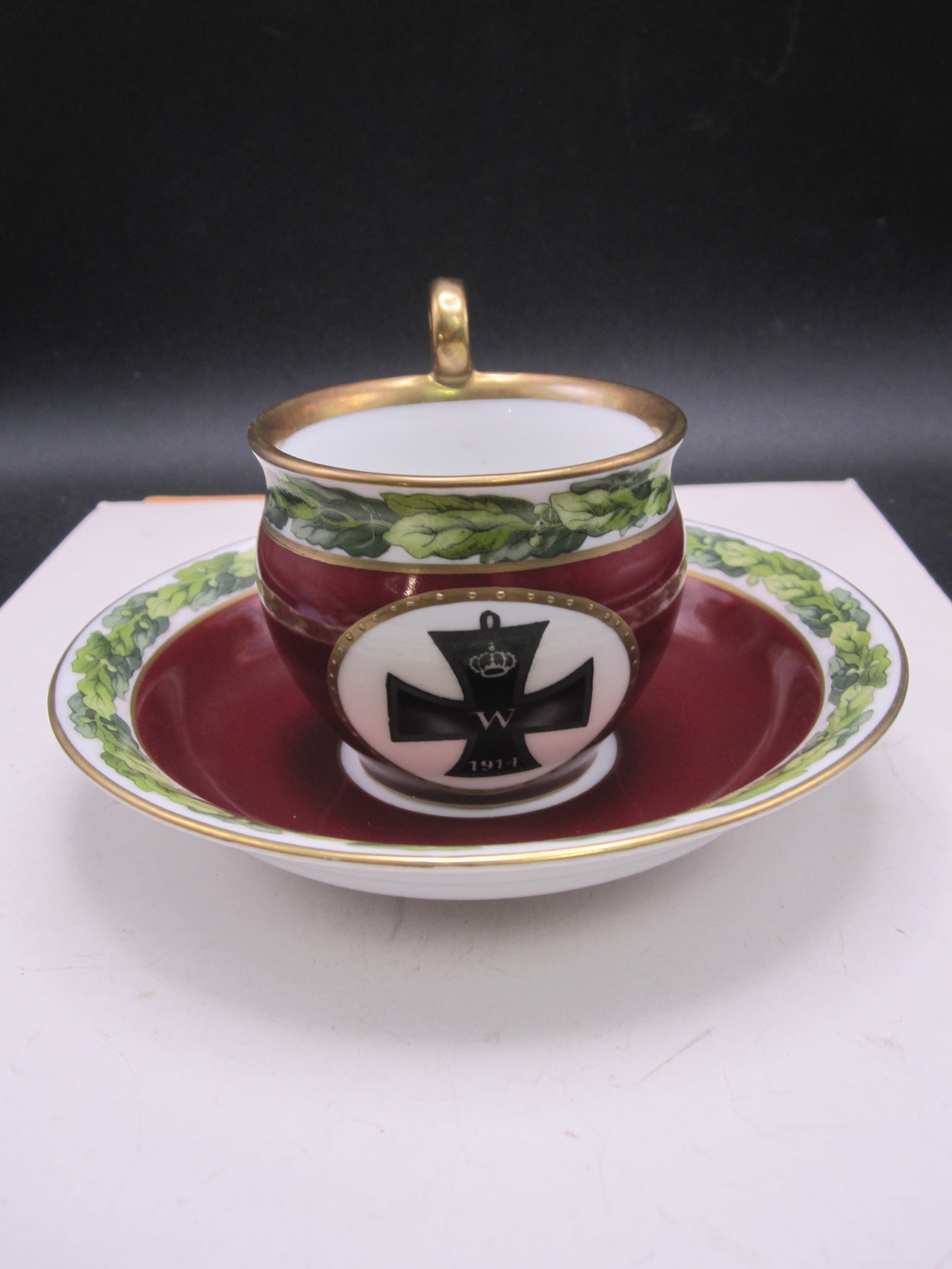 Sammeltasse Sammlertasse mit Eisernem Kreuz 1914 Porzellantasse