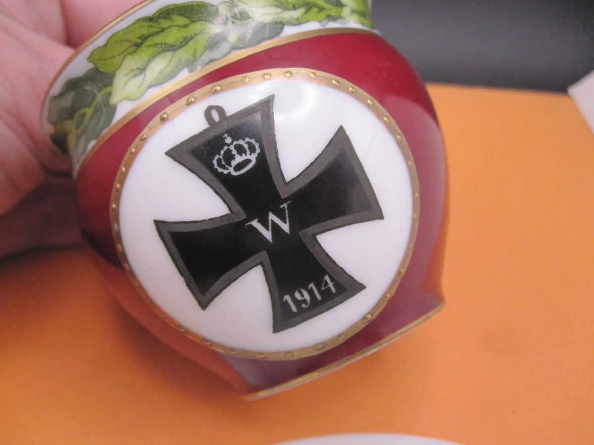 Sammeltasse Sammlertasse mit Eisernem Kreuz 1914 Porzellantasse