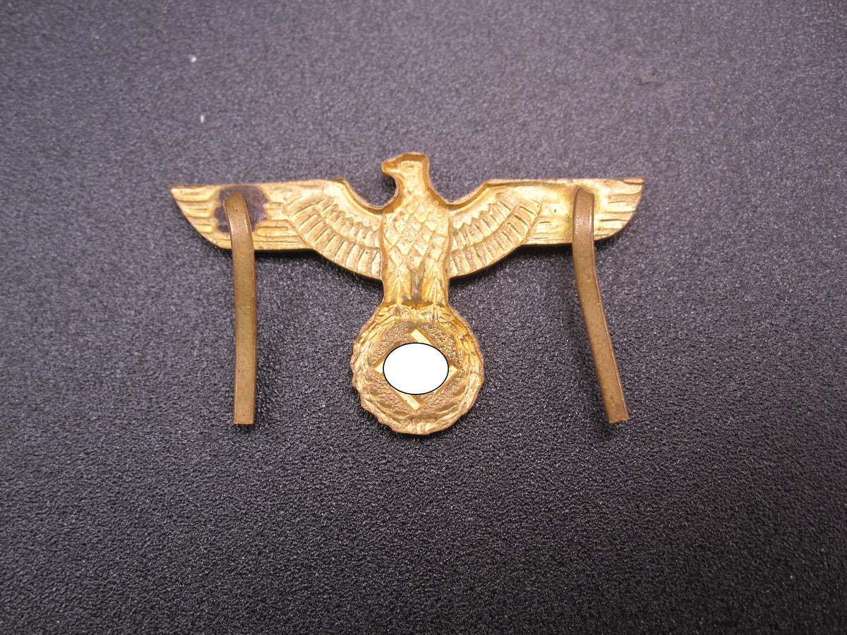 H.W.  -    -     Mützenadler Goldenes Mützenabzeichen für Schirmmütze der Marine HJ  Hitlerjugend