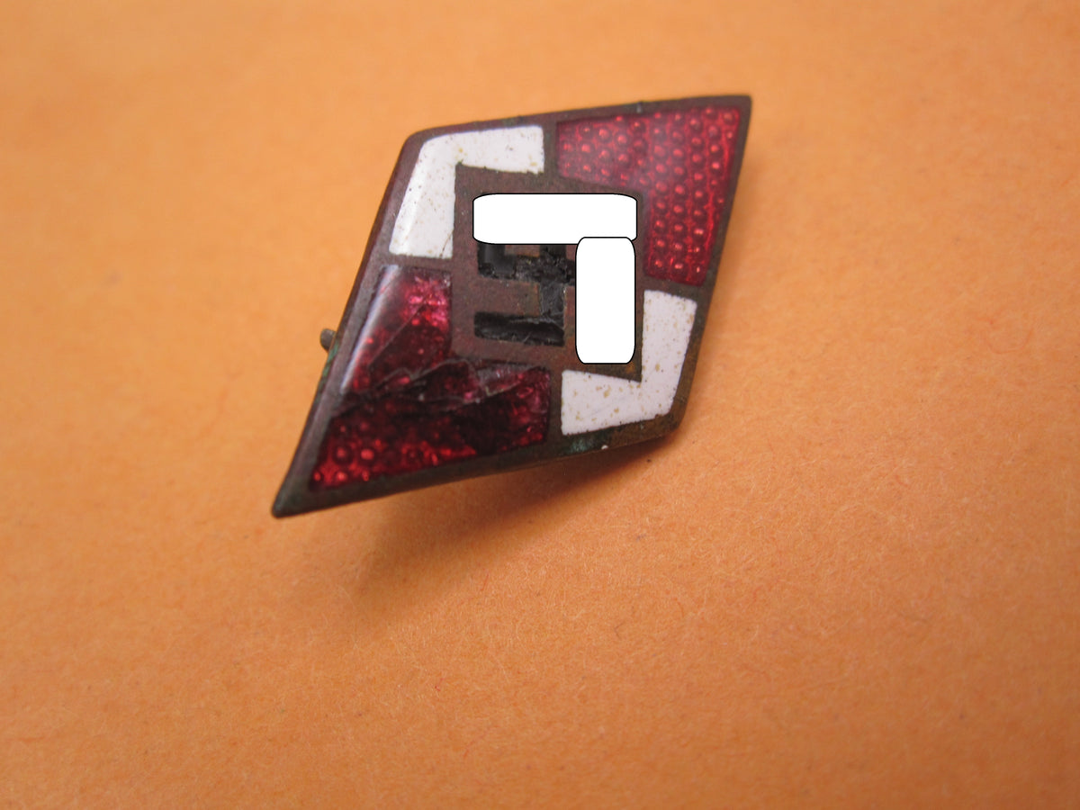 H.W.  -  -   Hitlerjugend (HJ)  Mitgliedsabzeichen