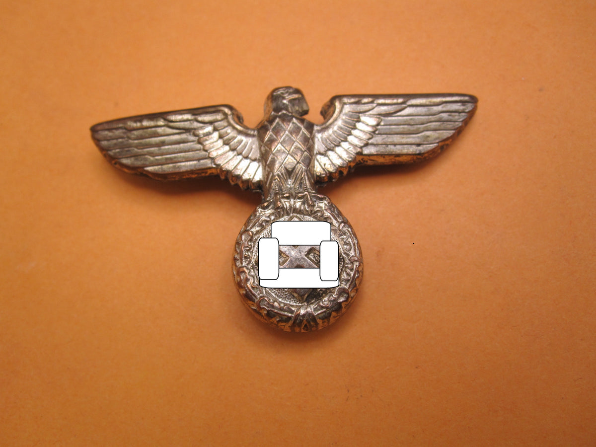 H.W.  -  -     Mützenadler silbernes Mützenabzeichen für Schirmmütze Hitlerjugend Führer