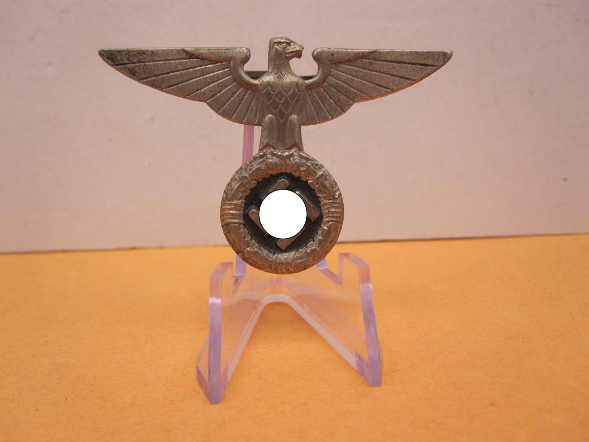 H.W.  -  -     Politischer Leiter ALTER ART !! Mützenadler silbernes Mützenabzeichen für Schirmmütze der Partei