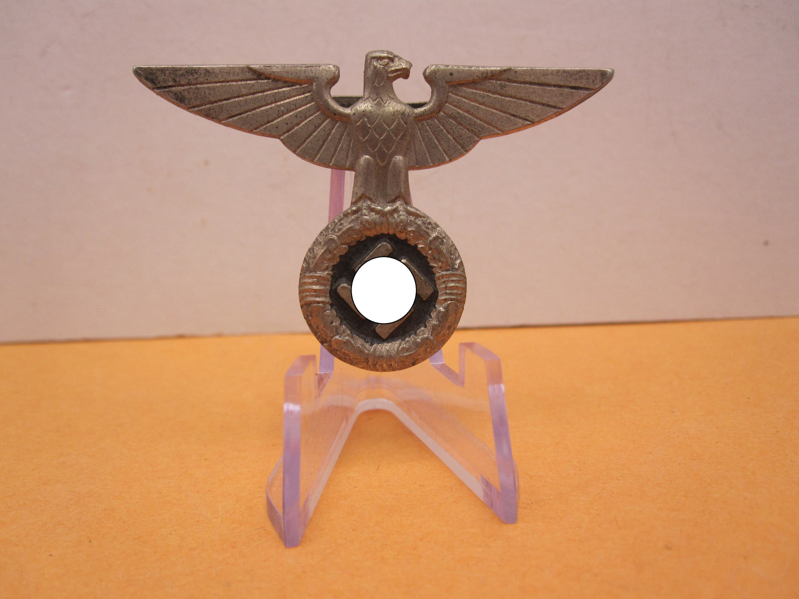 H.W.  -  -     Politischer Leiter ALTER ART !! Mützenadler silbernes Mützenabzeichen für Schirmmütze der Partei