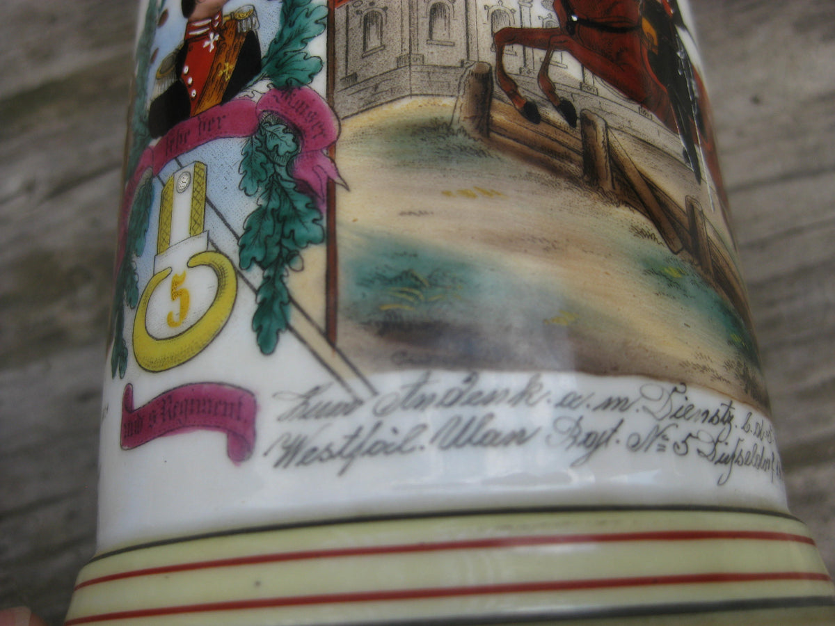 Reservistenkrug westfälisches Ulanen Regiment Nr. 5 in Düsseldorf 1901 - 1904