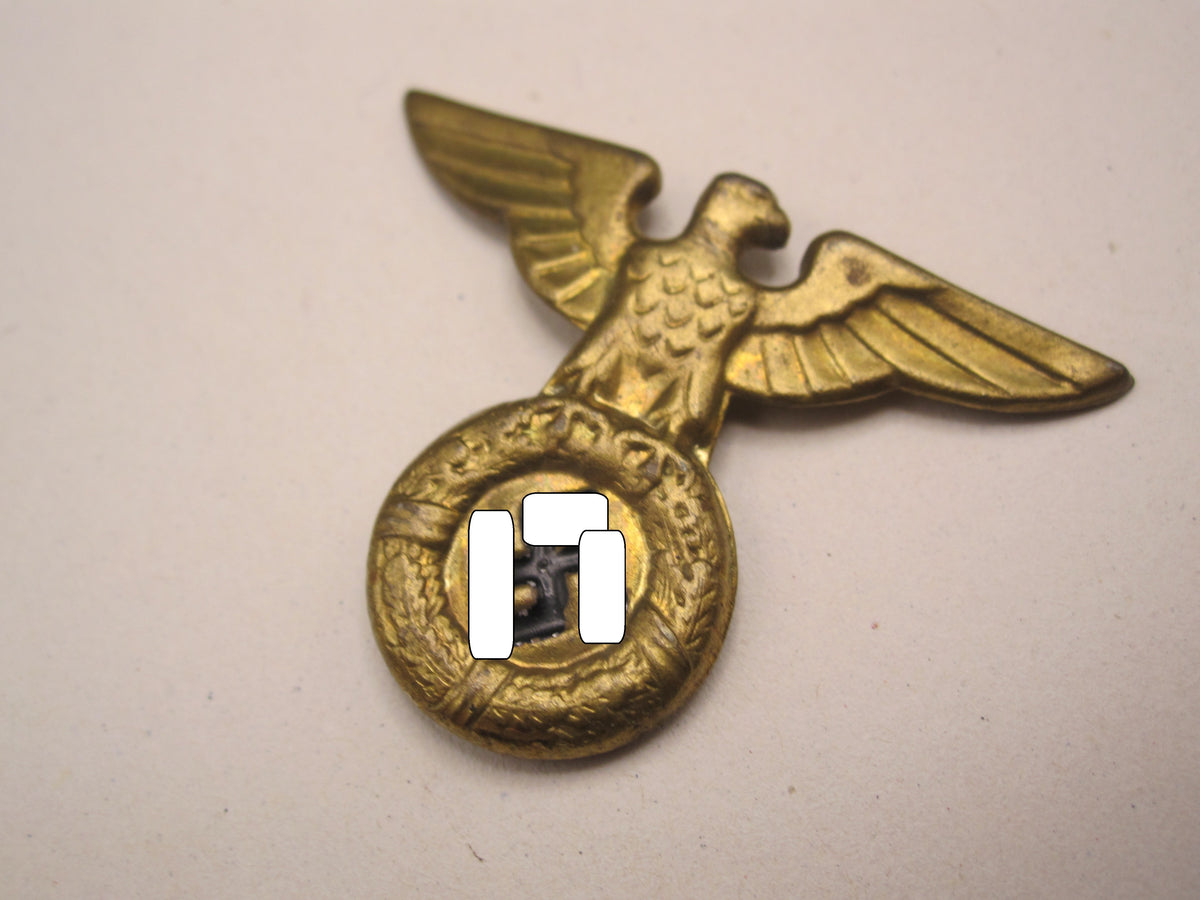 H.W.  -  -    Mützenadler &amp; Stern für SA- FELDJÄGERKORPS Schaftmütze 1.Modell ALTER ART