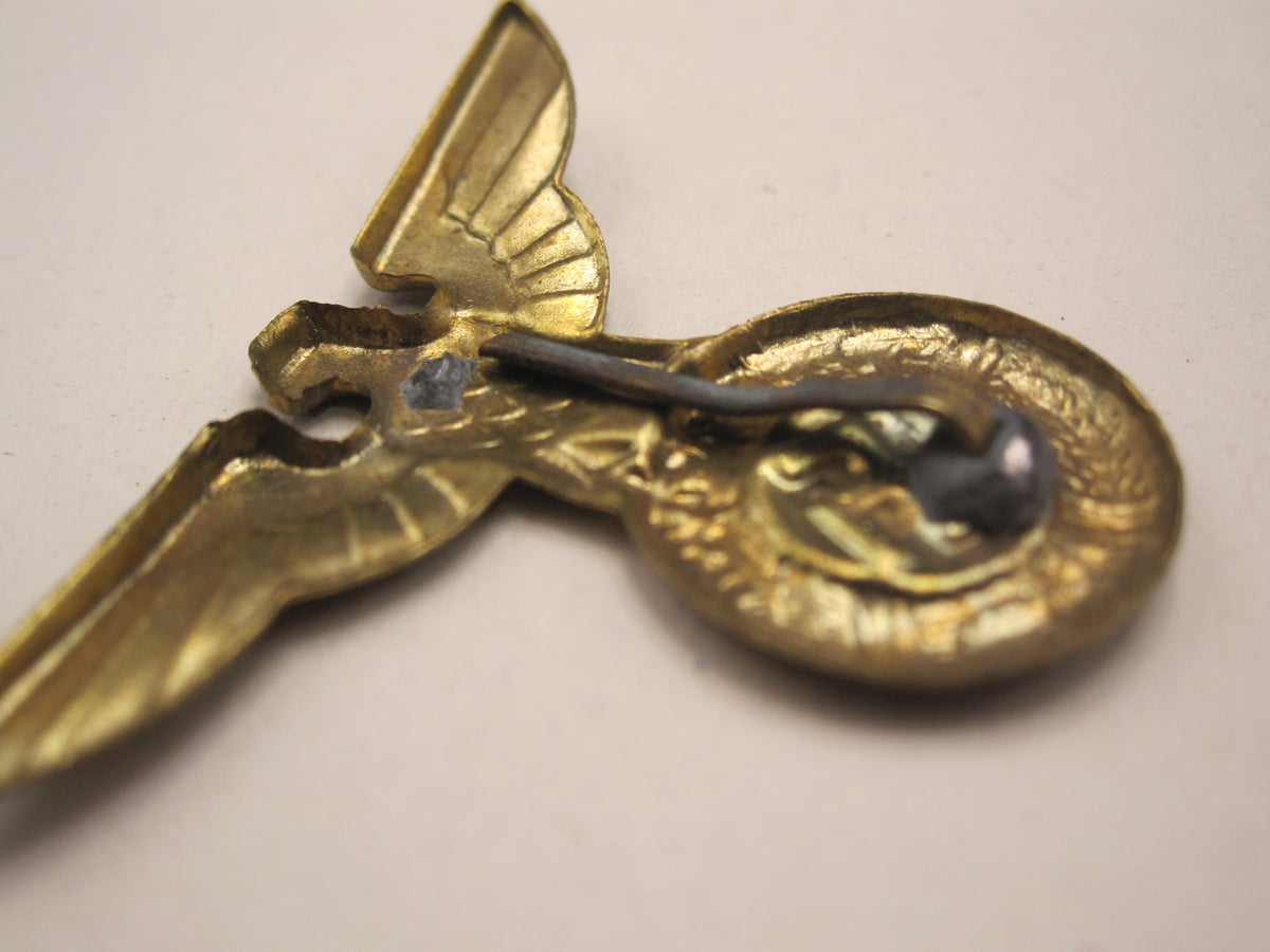 H.W.  -  -    Mützenadler &amp; Stern für SA- FELDJÄGERKORPS Schaftmütze 1.Modell ALTER ART