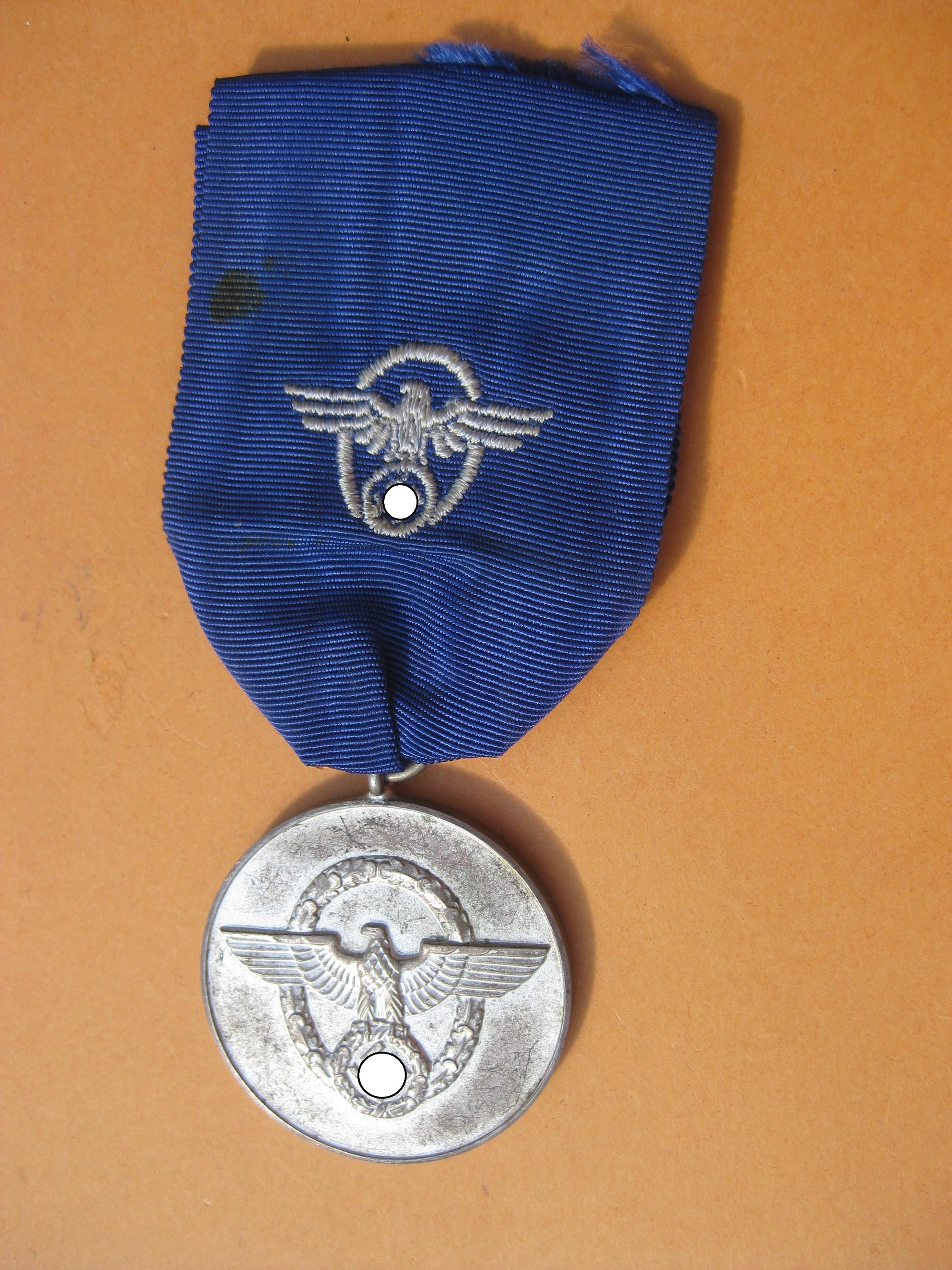 Medaille Polizei Dienstauszeichnung 8 Jahre H.W.