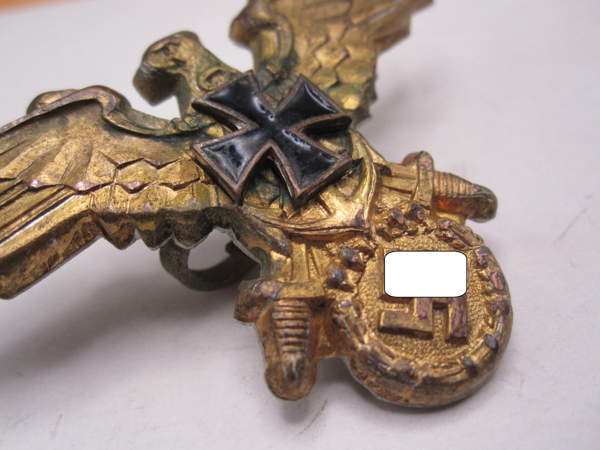 H.W.  -   -  Großer Mützenadler zur Uniform des MARINEBUND ( NSDMB ) deutscher Soldatenbund (DSB) / Kriegerbund (DRKB)