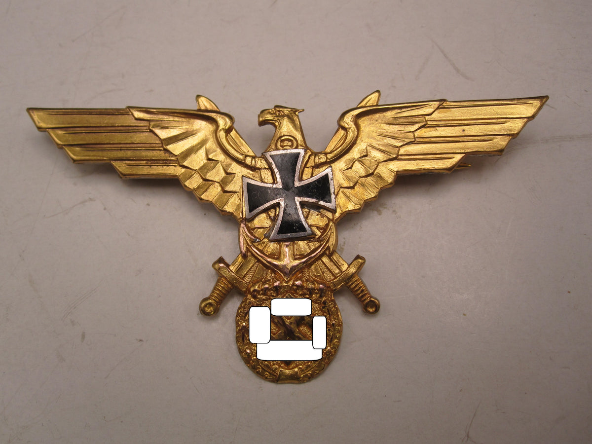 H.W.  -   -  Großer Brustadler zur Uniform des MARINEBUND ( NSDMB ) deutscher Soldatenbund (DSB) / Kriegerbund (DRKB)