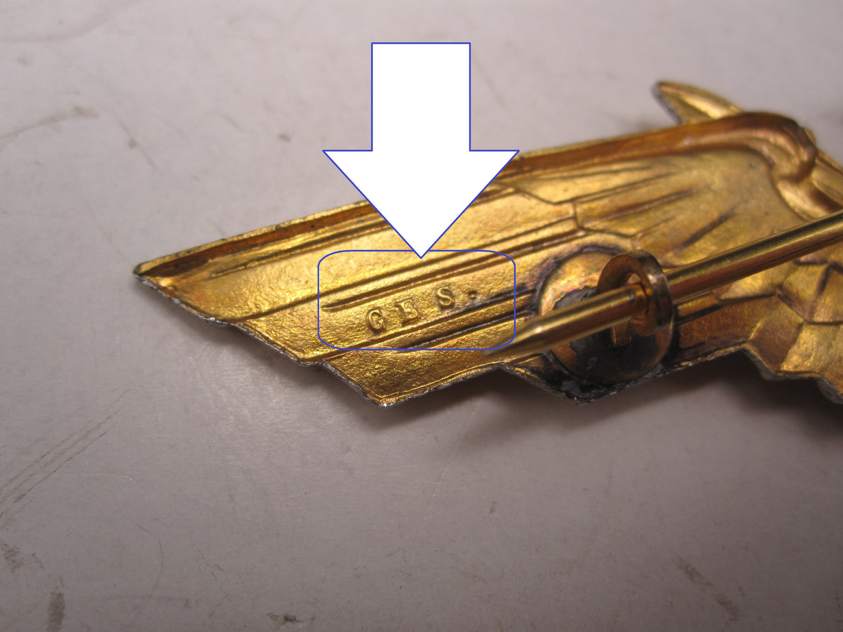 H.W.  -   -  Großer Brustadler zur Uniform des MARINEBUND ( NSDMB ) deutscher Soldatenbund (DSB) / Kriegerbund (DRKB)