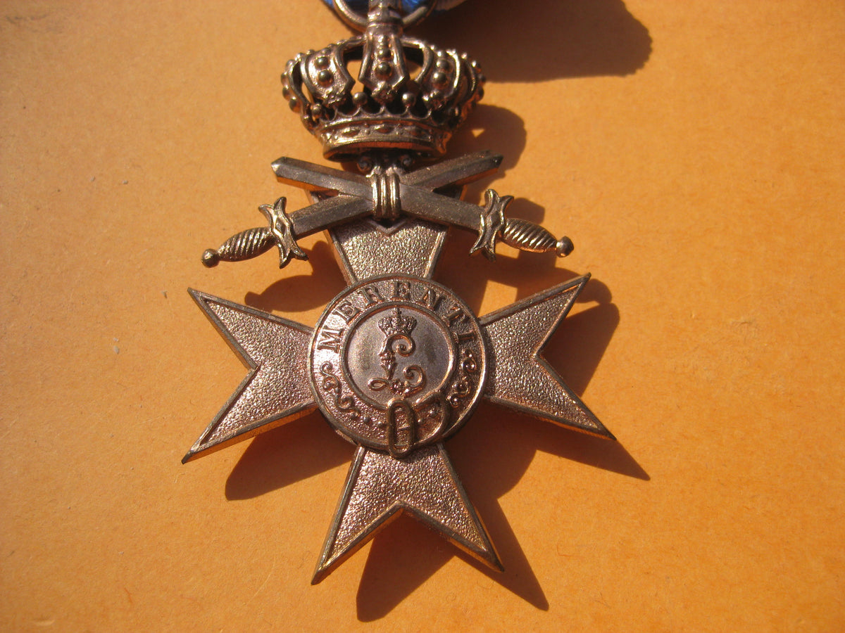 H.W.   -  -      BAYERN Königreich bayrisches Militärverdienstkreuz 3.Klasse mit Krone und Schwertern (MVK) 1866-1918