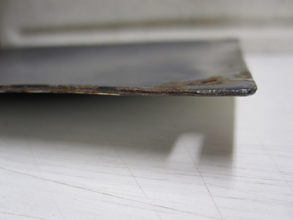 Emailleschild Die Zeitung der Waffen SS Das schwarze Korps OFFEN RAU ZACKIG