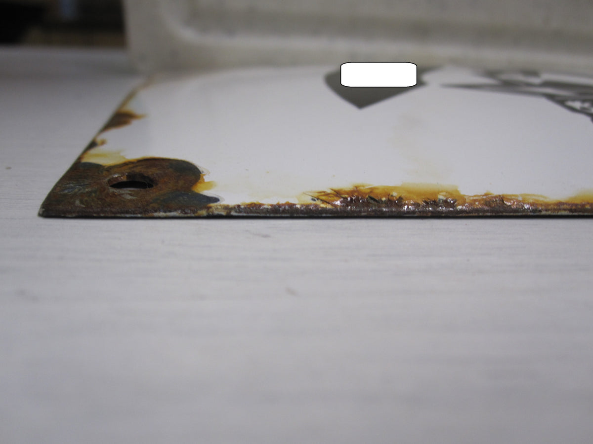 Emailleschild Die Zeitung der Waffen SS Das schwarze Korps OFFEN RAU ZACKIG