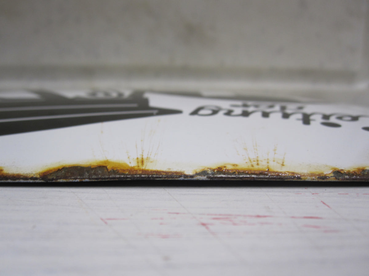 Emailleschild Die Zeitung der Waffen SS Das schwarze Korps OFFEN RAU ZACKIG