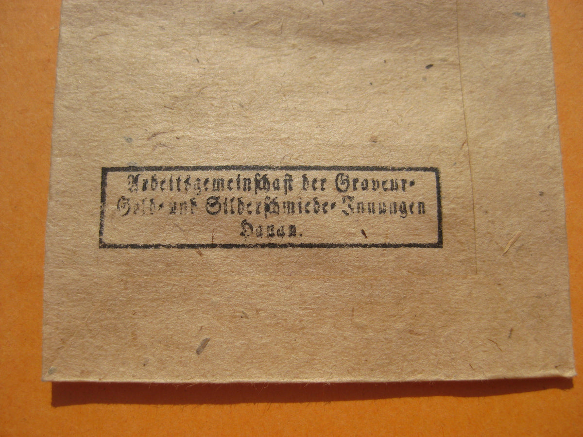 H.W.             Reichsfeuerwehr Ehrenzeichen 2.Klasse in Verleihungstüte