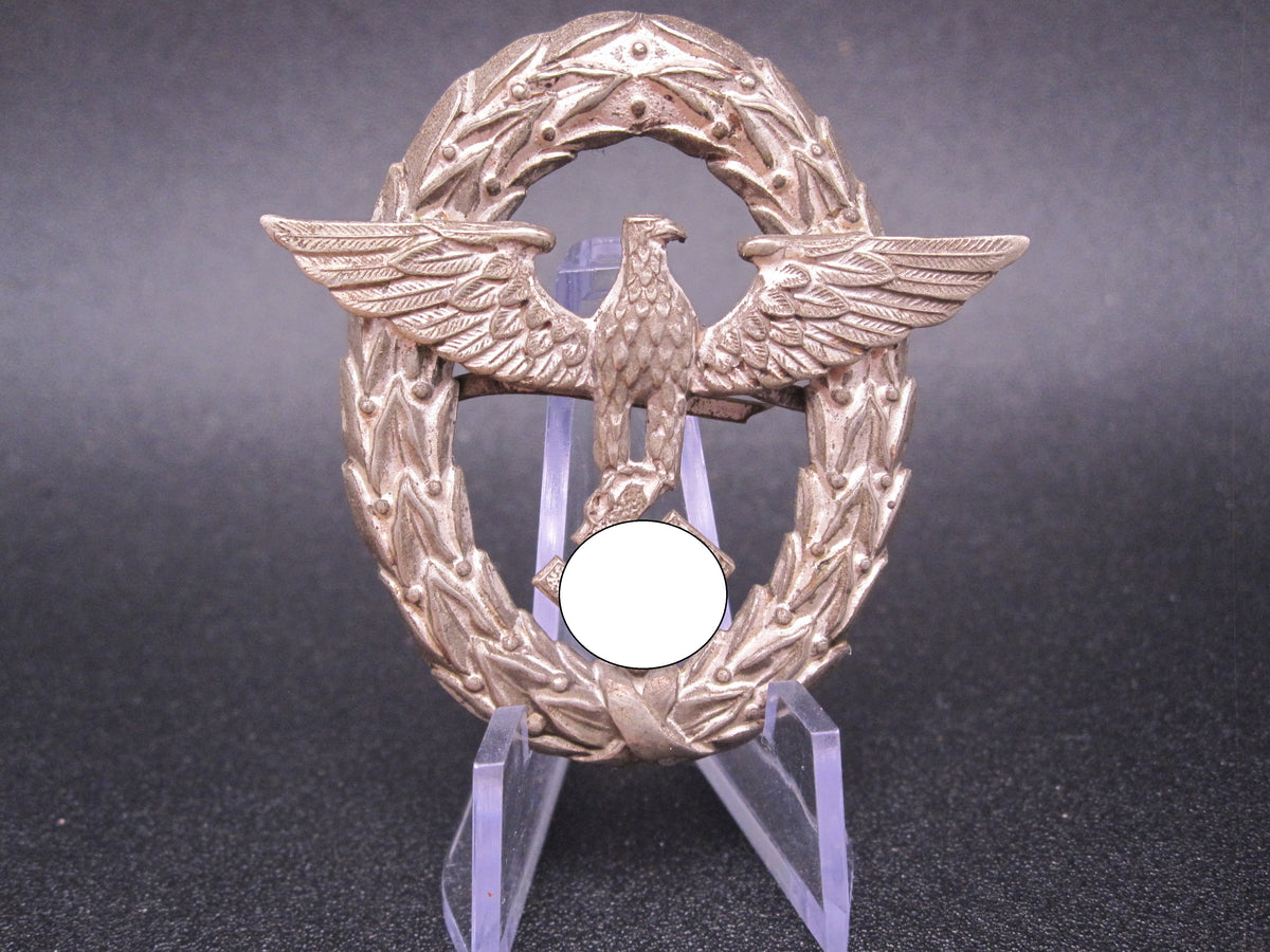 H.W.  -   -  Polizei / Feuerwehr Mützenabzeichen 1.Form