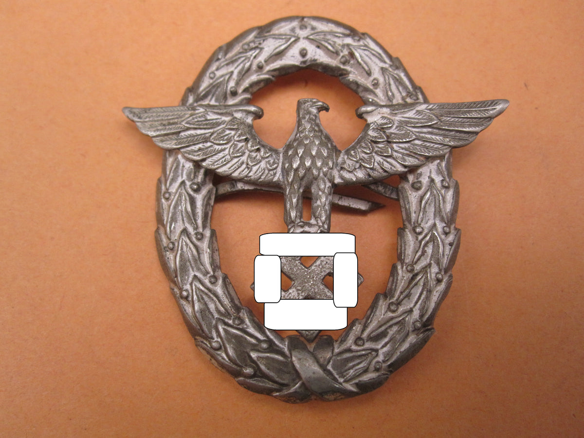 H.W.  -   -  Polizei / Feuerwehr Mützenabzeichen 1.Form