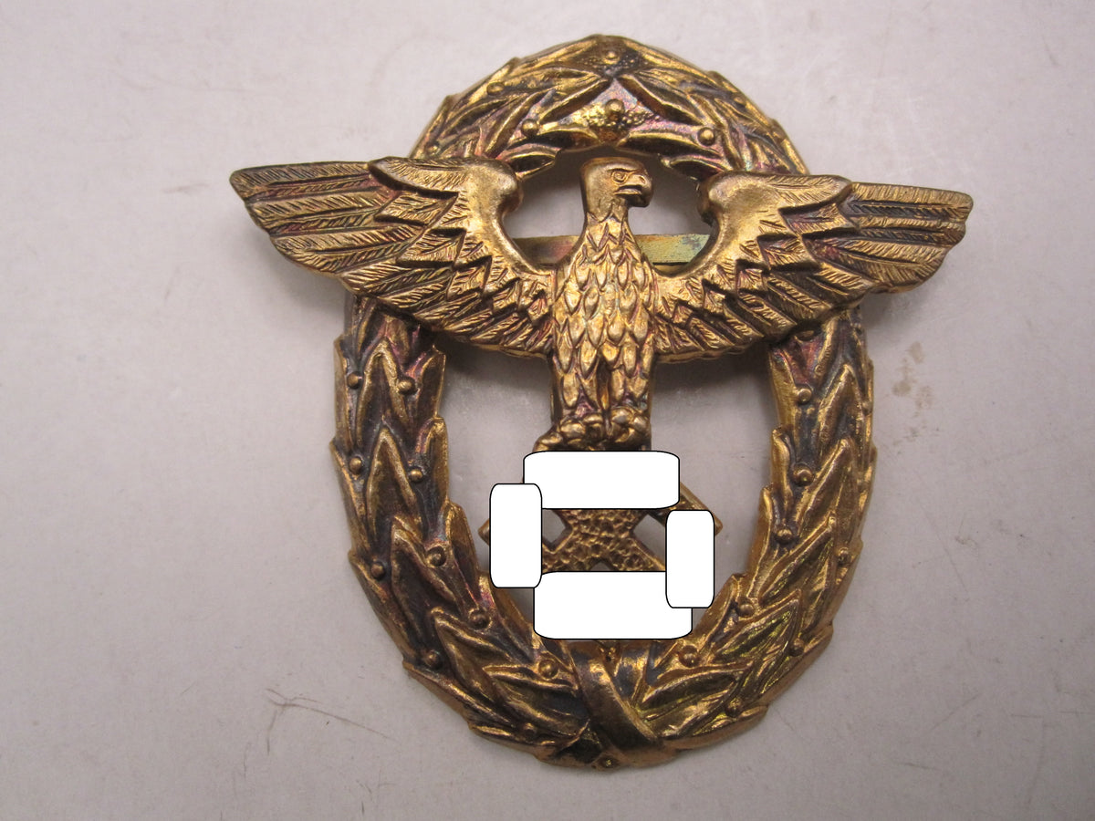 H.W.  -   -  Wasserschutzpolizei Mützenabzeichen 1.Form Mint Condition