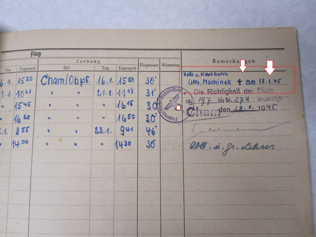Flugbuch Verleihungsurkunden Besitzzeugnisse Dokumente für Kampfflieger KG53 LEGION CONDOR