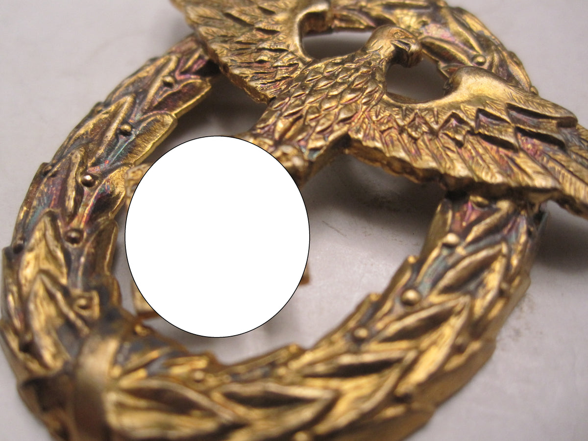 H.W.  -   -  Wasserschutzpolizei Mützenabzeichen 1.Form Mint Condition