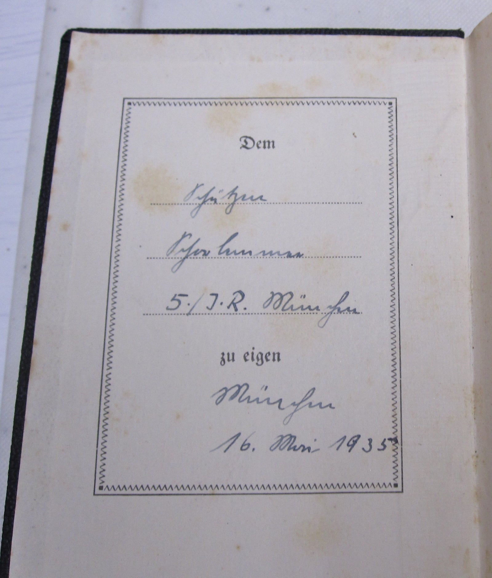evangelisches Gesangsbuch Gebetsbuch Feldgesangbuch 2.Weltkrieg Buch I.R.19