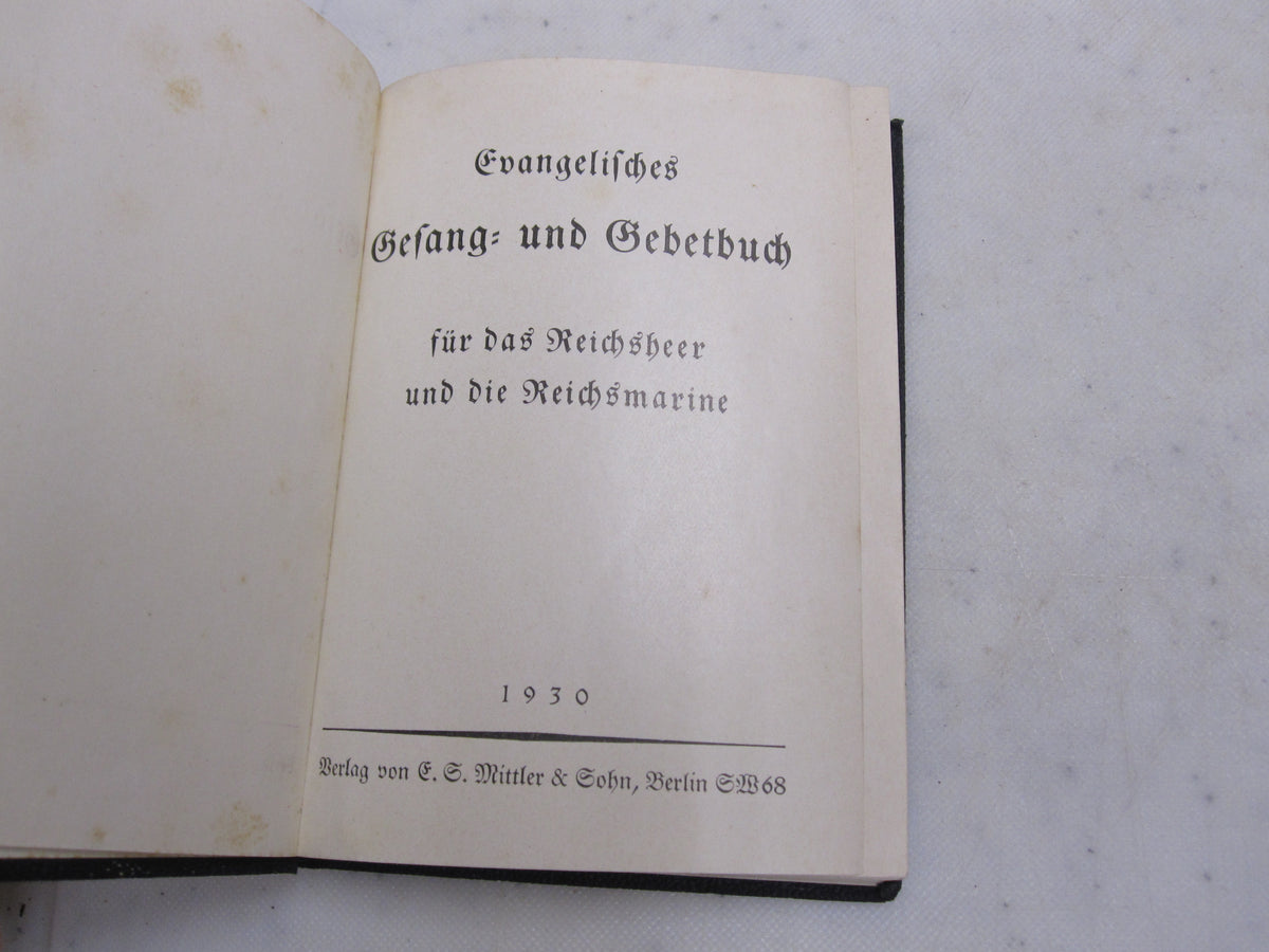 evangelisches Gesangsbuch Gebetsbuch Feldgesangbuch 2.Weltkrieg Buch I.R.19