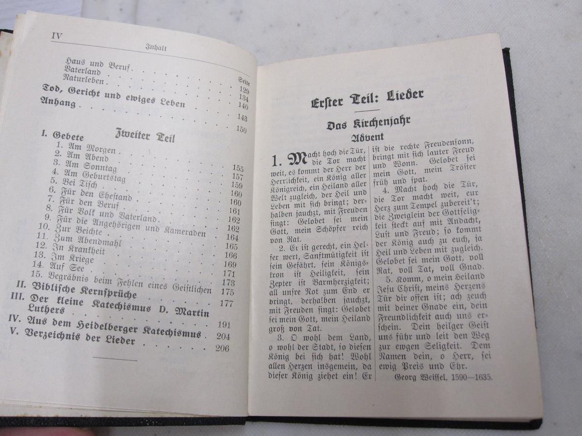 evangelisches Gesangsbuch Gebetsbuch Feldgesangbuch 2.Weltkrieg Buch I.R.19