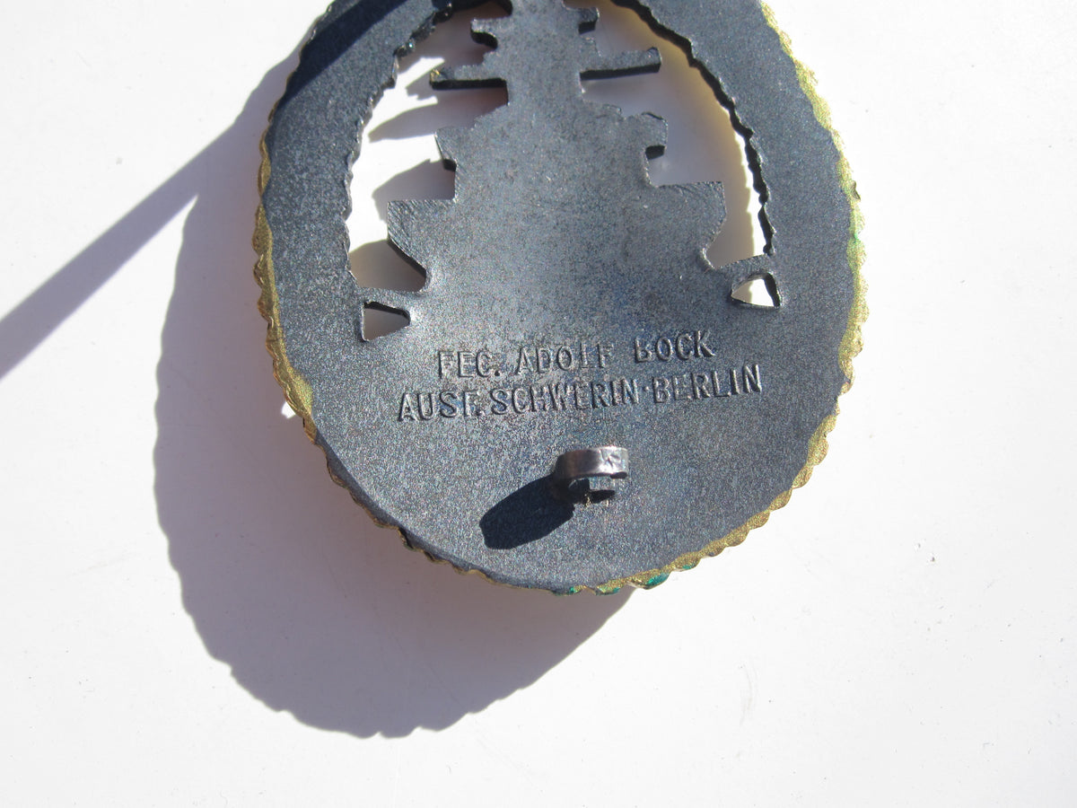 Flottenkriegsabzeichen Dickschiffabzeichen Schlachtschiff Blücher POSTHUME Verleihung -Mint condition-