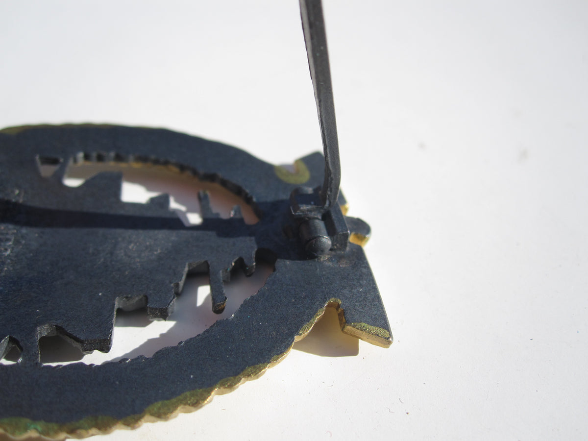 Flottenkriegsabzeichen Dickschiffabzeichen Schlachtschiff Blücher POSTHUME Verleihung -Mint condition-