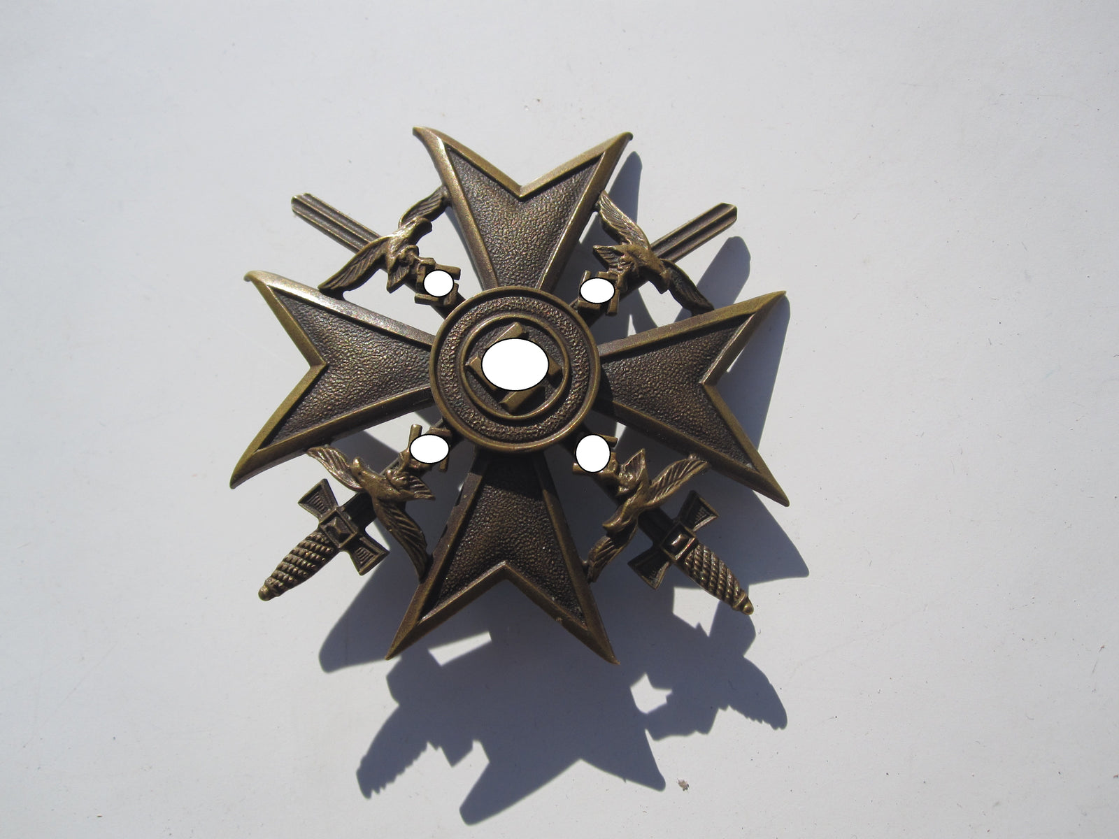 Spanienkreuz in Bronze MIT Schwertern