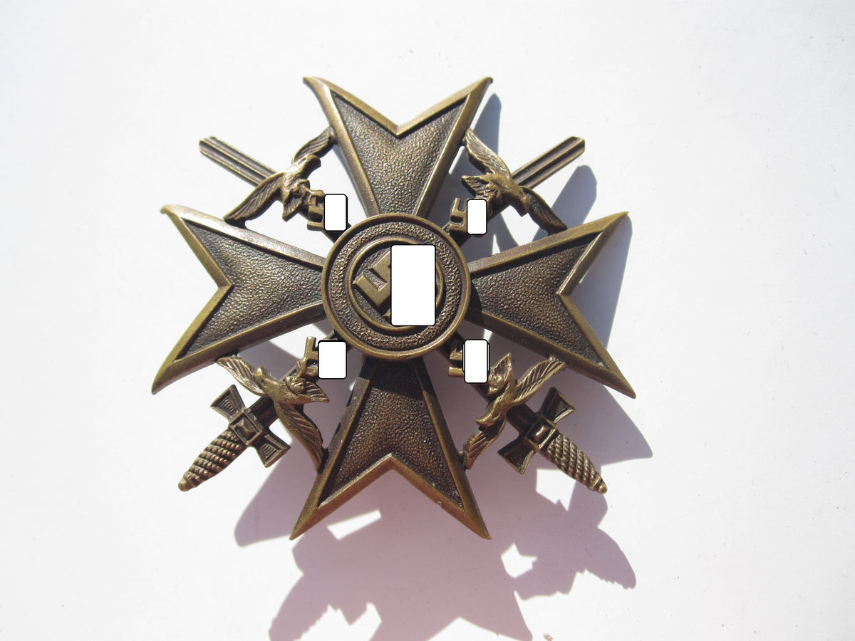 Spanienkreuz in Bronze MIT Schwertern