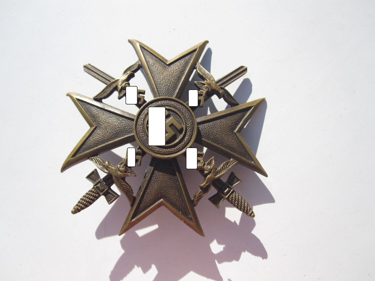 Spanienkreuz in Bronze MIT Schwertern