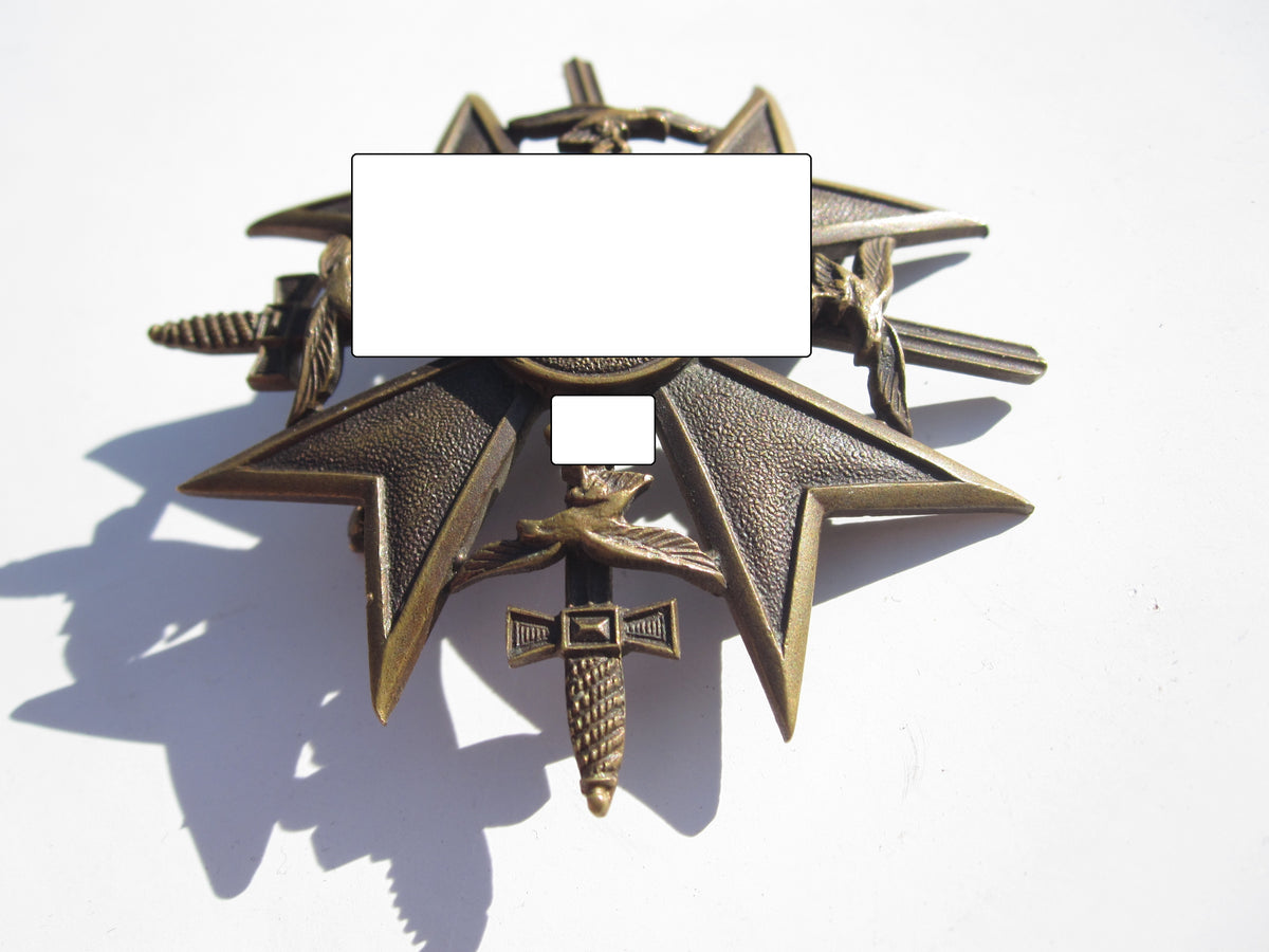 Spanienkreuz in Bronze MIT Schwertern