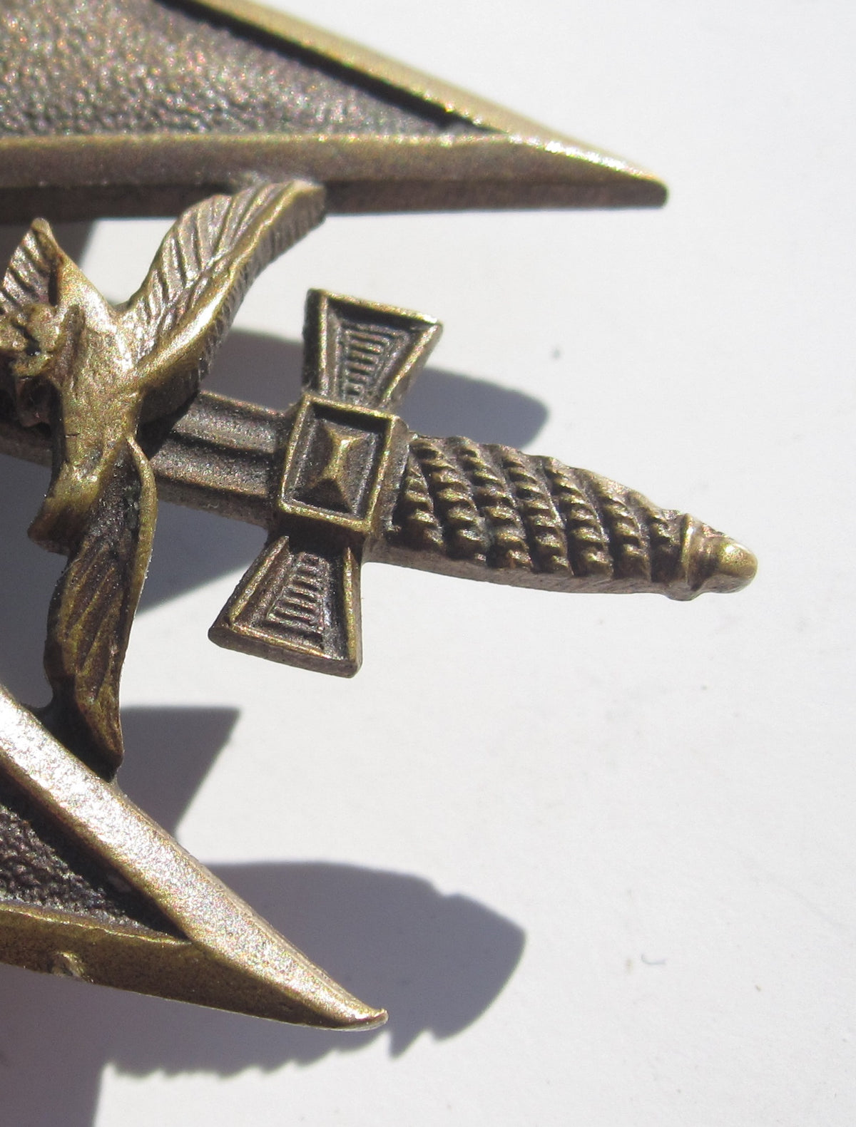 Spanienkreuz in Bronze MIT Schwertern