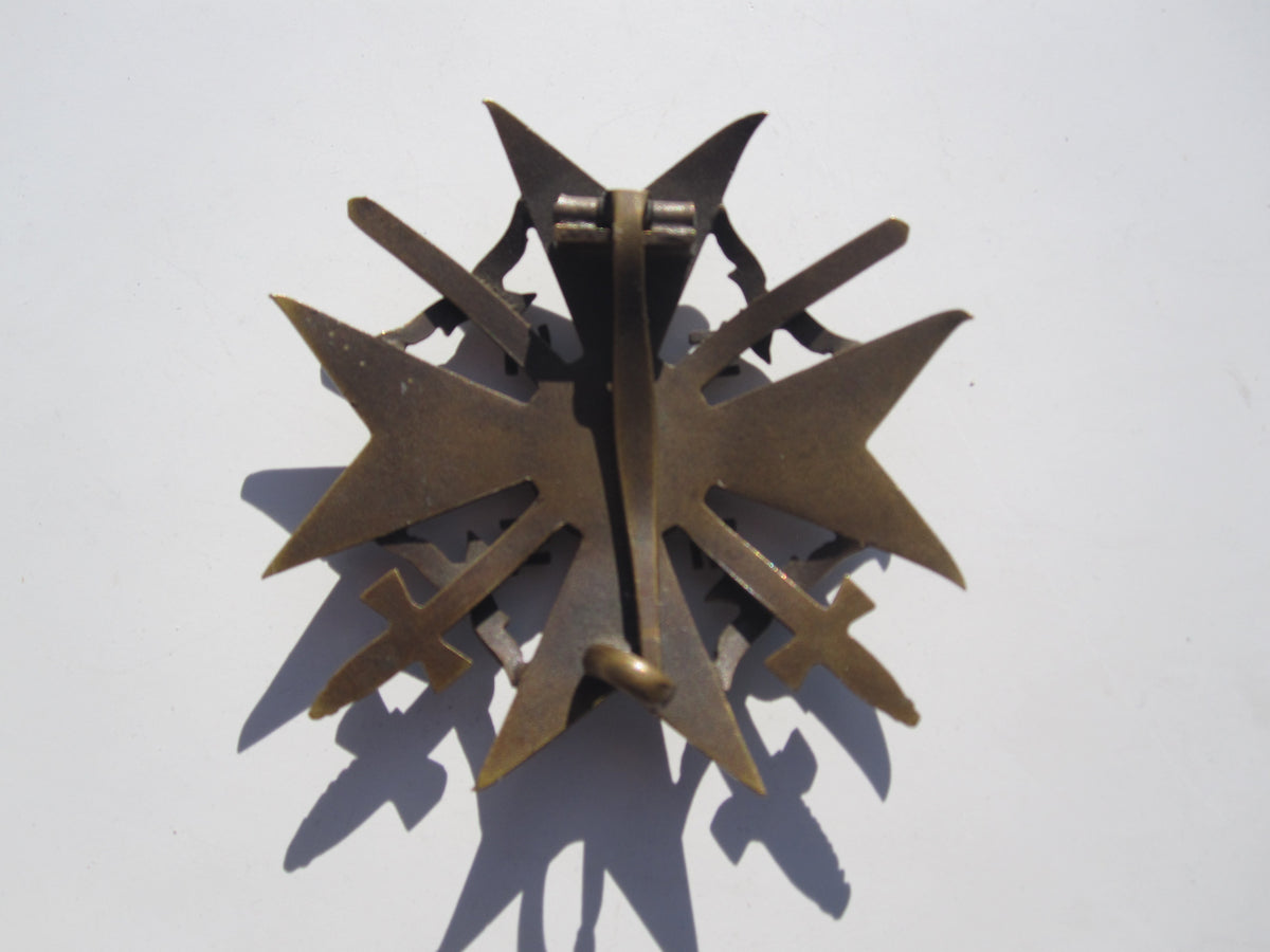 Spanienkreuz in Bronze MIT Schwertern