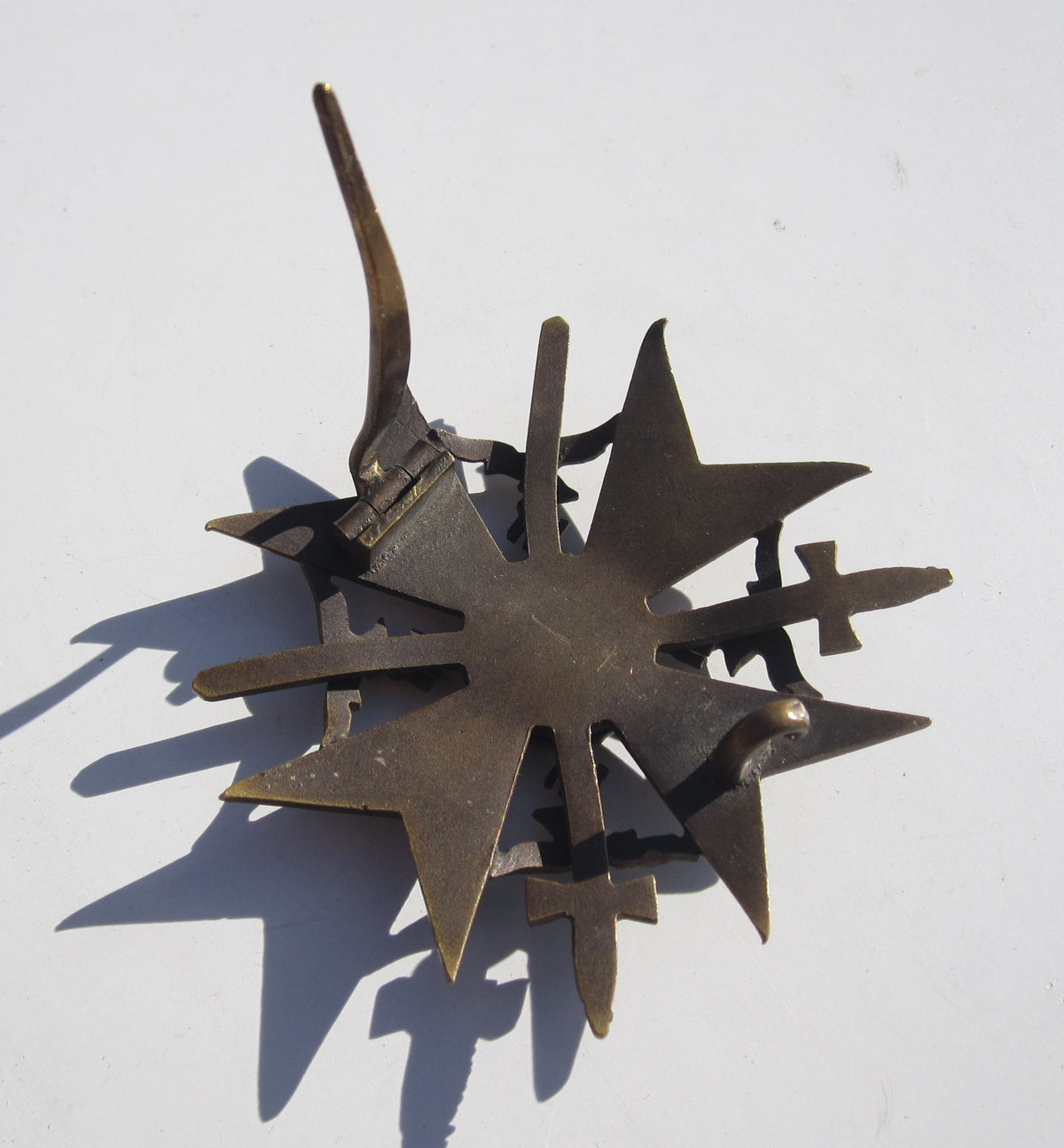 Spanienkreuz in Bronze MIT Schwertern