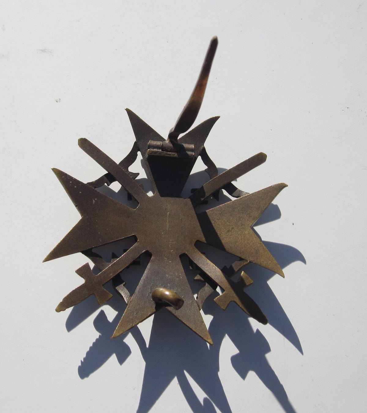 Spanienkreuz in Bronze MIT Schwertern
