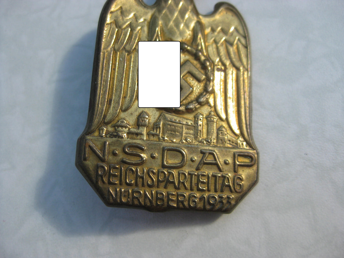 H.W. NSDAP Reichsparteitag Nürnberg 1933 MINT CONDITION