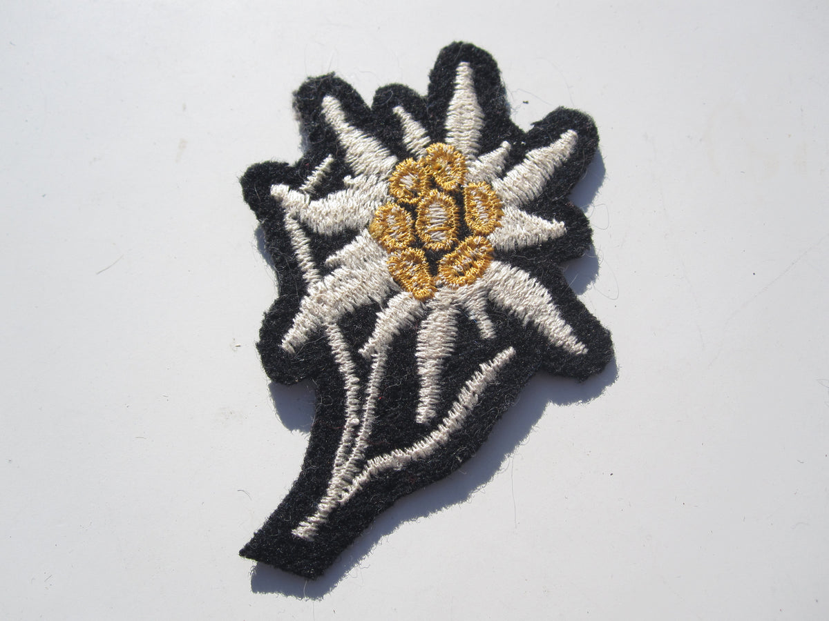 ORIGINALES  SS - Edelweiss für die Bergmütze SS-Gebirgsjäger Effekten der Schutzstaffel