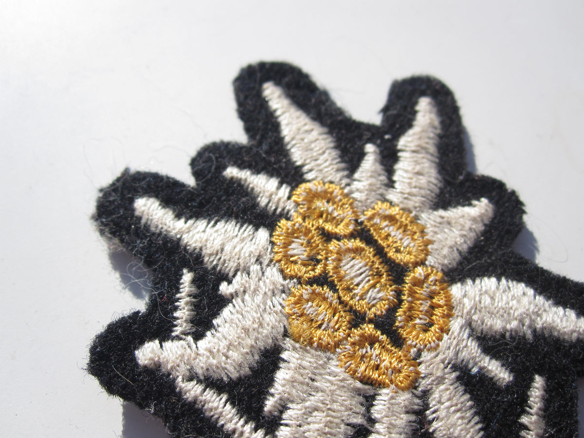 ORIGINALES  SS - Edelweiss für die Bergmütze SS-Gebirgsjäger Effekten der Schutzstaffel