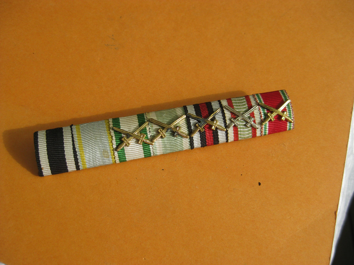 7er Feldspange Eisernes Kreuz 1914 (EK2/14)  SACHSEN Ritterkreuz Militär St. Heinrichs Orden Albrechtskreuz