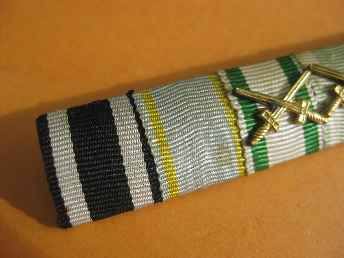 7er Feldspange Eisernes Kreuz 1914 (EK2/14)  SACHSEN Ritterkreuz Militär St. Heinrichs Orden Albrechtskreuz