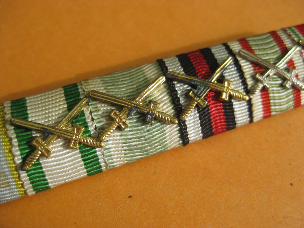 7er Feldspange Eisernes Kreuz 1914 (EK2/14)  SACHSEN Ritterkreuz Militär St. Heinrichs Orden Albrechtskreuz