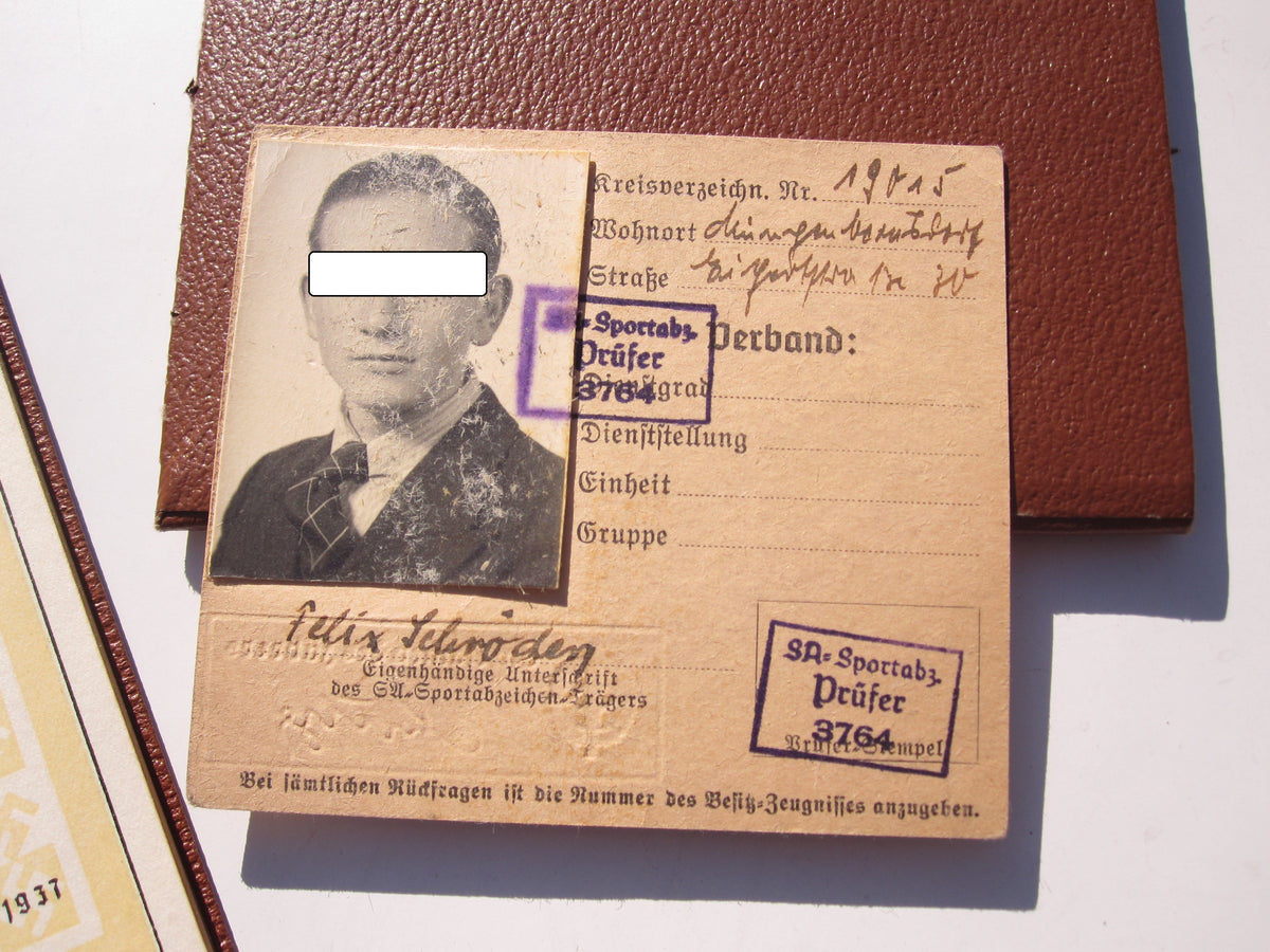 Urkundenheft SA - Sportabzeichen mit Besitzzeugnis